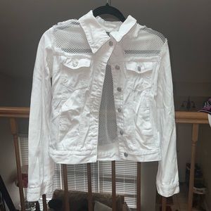 White jean jacket